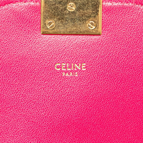 CELINE Pink Leather Shoulder Bag - Picture 8 of 11